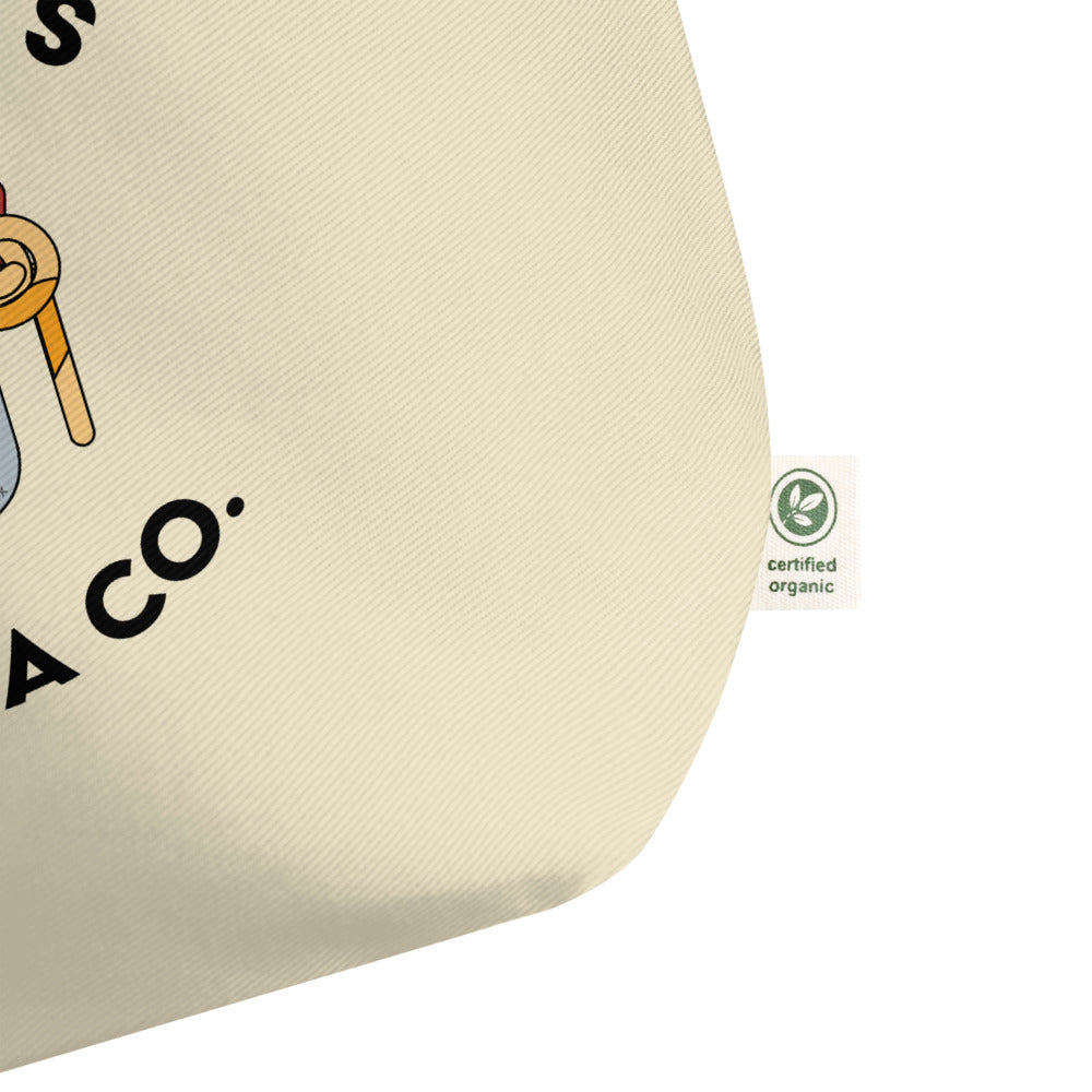 Large organic tote bag
